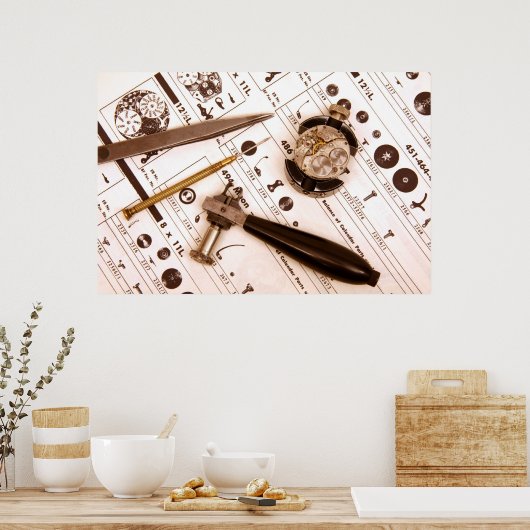 Stukken tijd poster (Keuken)