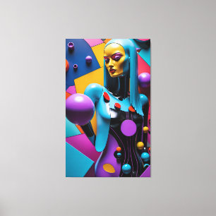 Stukken van Haar Telekinese Canvas Afdruk