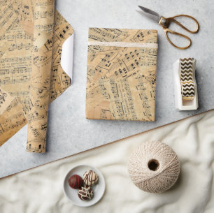 Stukken van muziek-ID389 Cadeaupapier