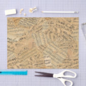 Stukken van  muziek-ID389 Tissuepapier (Craft)