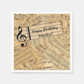 Stukken van  muziekcode IDE389 Servetten (Voorkant)