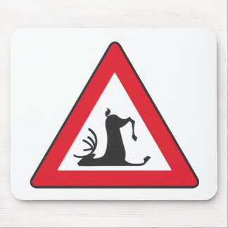 Stumbling Wildlife (Deer verkeersbord) Muismat