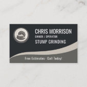 Stump Grinding QR Code Visitekaartje (Voorkant)