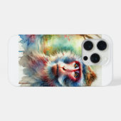 Stump Tailed Macaque 210724AREF123 - Watercolor (Verso Horizontal)