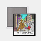 Stumping: Chainzaag Vs Tree grappig komiek Magneet (Voorkant / Achterkant)