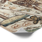 Stumpwork met Charles I en Charles II Poster (Hoek)