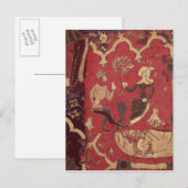 Stumpwork voor Tristan en Isolde Briefkaart (Voorkant / Achterkant)