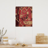 Stumpwork voor Tristan en Isolde Poster (Keuken)