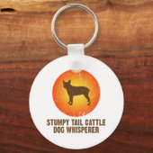 Stumpy Tail Cattle Dog Sleutelhanger (Voorkant)
