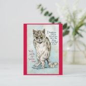 Stung Cat  Valentijn Feestdagenkaart (Staand voorkant)