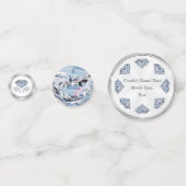 Stunning 2-zijdige gepersonaliseerde diamant confe confetti (Achterkanten)