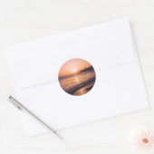 Stunning Beach Sunset Ronde Sticker (Envelop)