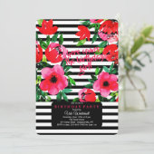 Stunning Bloemige Uitnodiging (Staand voorkant)