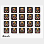 Stunning Folklore Vierkante Sticker (Vel)