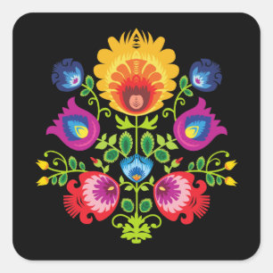 Stunning Folklore Vierkante Sticker