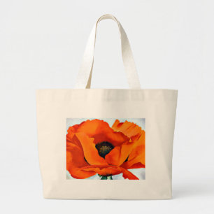 Stunning Georgia O'Keeffe Red Poppy Grote Tote Bag