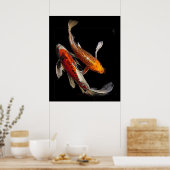 Stunning Koi Pair Poster (Keuken)