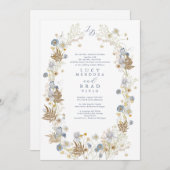 Stunning lijst bruiloft kaart (Voorkant / Achterkant)