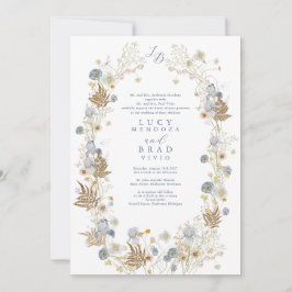 Stunning lijst bruiloft kaart