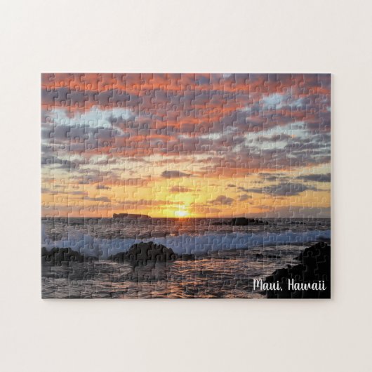Stunning Maui Beach Sunset Legpuzzel (Horizontaal)
