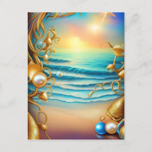 Stunning Ocean met Diamonds en Pearls Briefkaart
