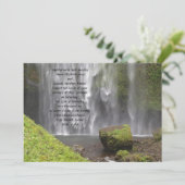Stunning Oregon Waterfall Wedding Kaart (Staand voorkant)