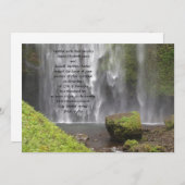 Stunning Oregon Waterfall Wedding Kaart (Voorkant / Achterkant)