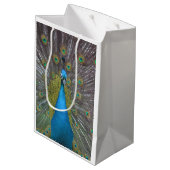 Stunning Peacock Medium Cadeauzakje (Achterkant Gekanteld)