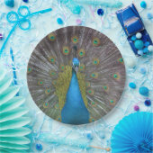 Stunning Peacock Papieren Bordje (Feest)