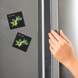Stunning Plumeria Watercolor Thema Magnet Magneet