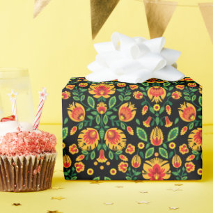 💛 🧡 ❤️ Stunning pools Folk Wycinanki Cadeaupapier