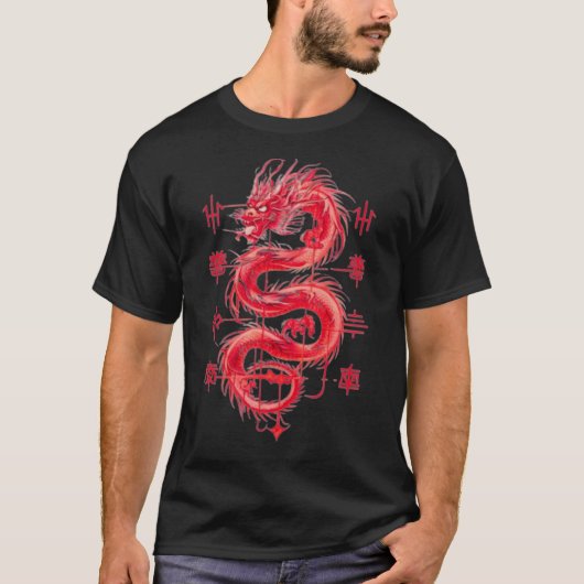 Stunning red dragon T-shirt (Devant)