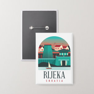 Stunning Rijeka Kroatië Reis uit het verleden Button