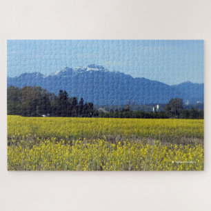 Stunning Spring Fields of Goudgele Raapzaad voor V Legpuzzel