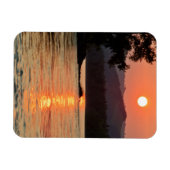 Stunning Sunrise Over Katun River Foto Magneet (Horizontaal)