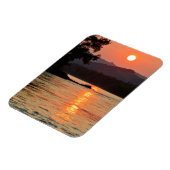 Stunning Sunrise Over Katun River Foto Magneet (Linkerzijde)