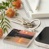 Stunning Sunrise Over Katun River Foto Sleutelhanger (Voorkant Rechts)