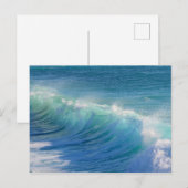 Stunning Turquoise Blue Ocean Waves Briefkaart (Voorkant / Achterkant)