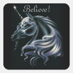 Stunning Unicorn Vierkante Sticker