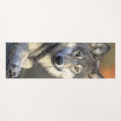 Stunning wolf portret yogamat (Voorkant (horizontaal))