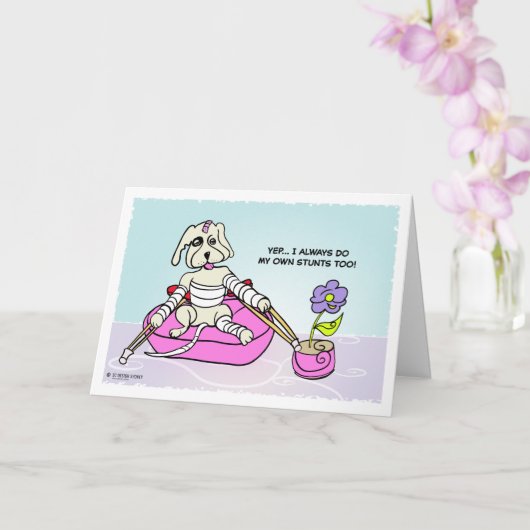 Stunt Dog krijgt een putkaart Kaart (Orchidee)