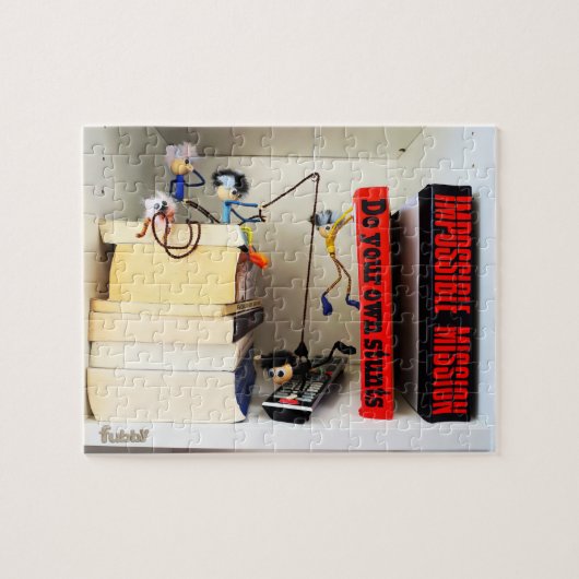 Stunt Fubby's Tom Cruise naspelen. Legpuzzel (Horizontaal)