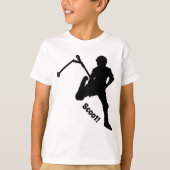 Stunt-Scooter Silhouette Kids Apparel T-shirt (Voorkant)