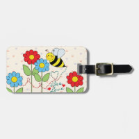 Stuntel Bij met het Adres van Bloemen