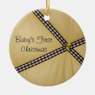 Stuntelt Eerste Kerstmis van de baby het Ornament
