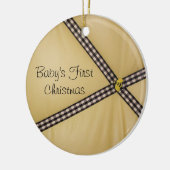 Stuntelt Eerste Kerstmis van de baby het Ornament (Links)