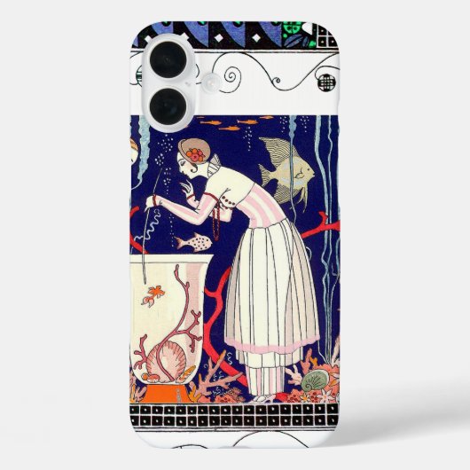 STUNTEN VAN KLEINE VIS, ART DECO BEAUTY-MODE Case-Mate iPhone CASE (Achterkant)