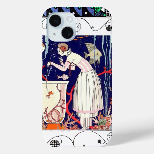 STUNTEN VAN KLEINE VIS, ART DECO BEAUTY-MODE Case-Mate iPhone CASE (Achterkant)