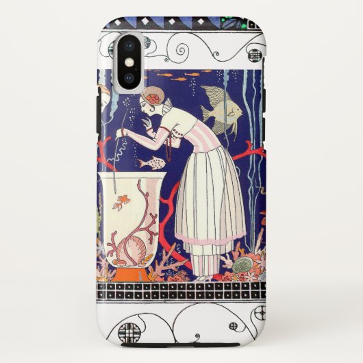 STUNTEN VAN KLEINE VIS, ART DECO BEAUTY-MODE Case-Mate iPhone CASE (Achterkant)
