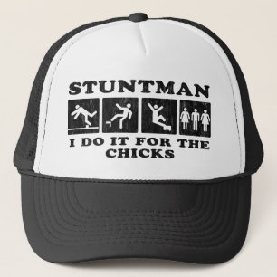 stuntman - ik doe het voor de kuikens trucker pet
